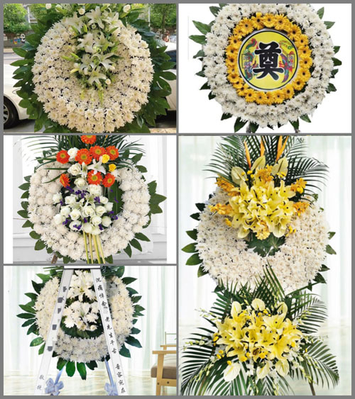 山东青岛平度市店子镇东南随村花圈速递