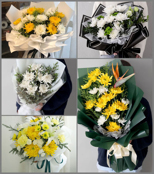 山东青岛平度市店子镇东南随村白事花束代送